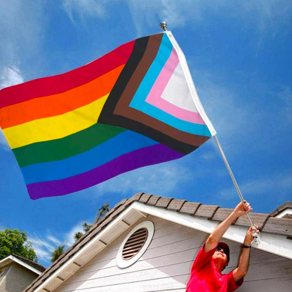 Progress Pride LGBTQ POC Flag Nylon Banner